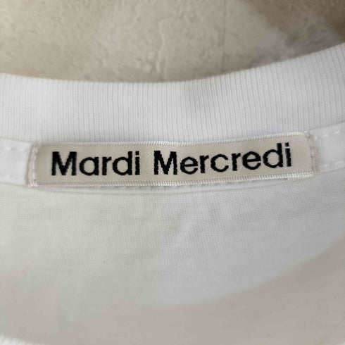 マルディメクルディ Mardi Mercredi フロントロゴプリントクルーネックTシャツ レディース FREE
