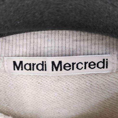 マルディメクルディ Mardi Mercredi ロゴプリントスウェットトレーナー レディース FREE