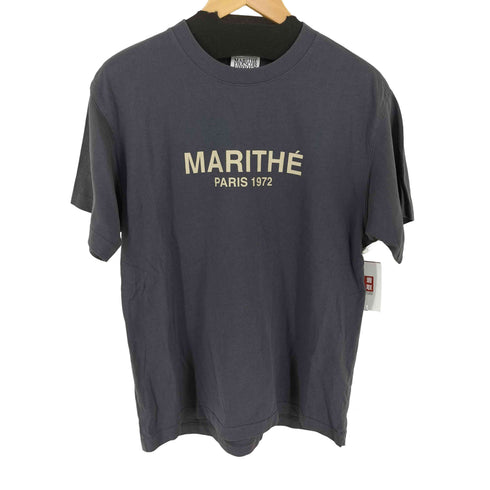 マリテフランソワジルボー MARITHE FRANCOIS GIRBAUD フロントロゴ クルーネックtシャツ レディース import:M