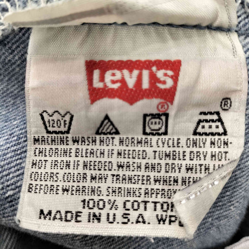 リーバイス Levis 90S 96年4月製 USA製 ボタン裏524 刻印 501 リメイク パッチワーク ストレートデニムパンツ メンズ W32L32