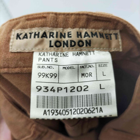 キャサリンハムネットロンドン KATHARINE HAMNETT LONDON コットンテンセル カーゴパンツ メンズ JPN:L