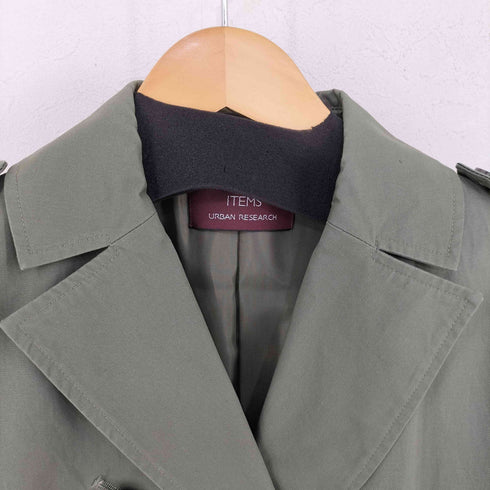 アイテムズ アーバンリサーチ ITEMS URBAN RESEARCH ロング トレンチ コート レディース FREE