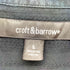 クラフトアンドバロー Croft&Barrow ストライプ 織柄 オープンカラーシャツ メンズ L