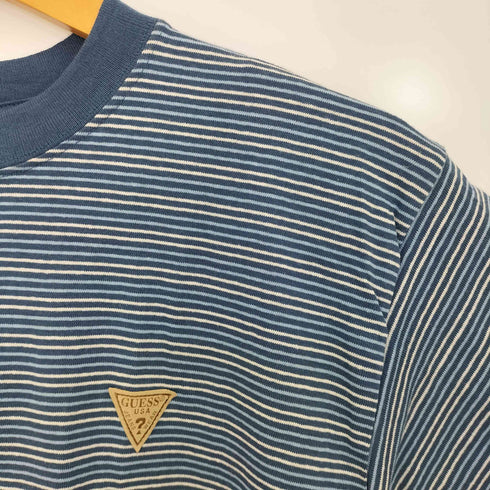 ゲスジーンズ GUESS JEANS USA製 ボーダー モックネックTシャツ メンズ import:S