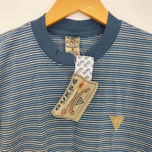 ゲスジーンズ GUESS JEANS USA製 ボーダー モックネックTシャツ メンズ import:S