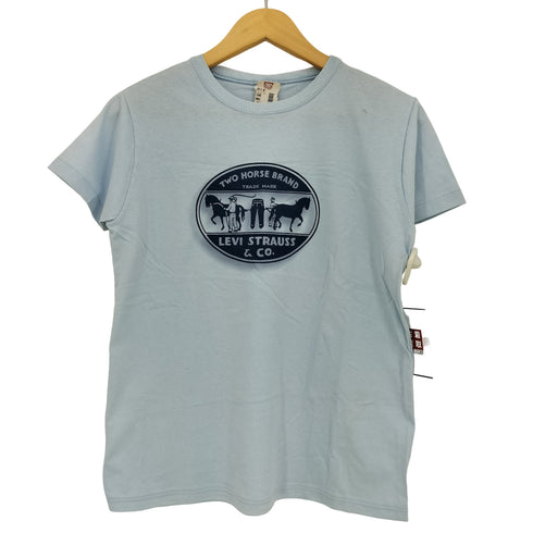 リーバイス Levis USA製 プリント クルーネックTシャツ レディース import:L