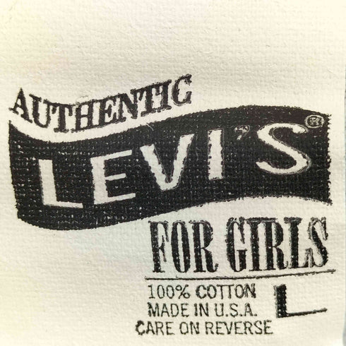 リーバイス Levis USA製 プリント クルーネックTシャツ レディース import:L