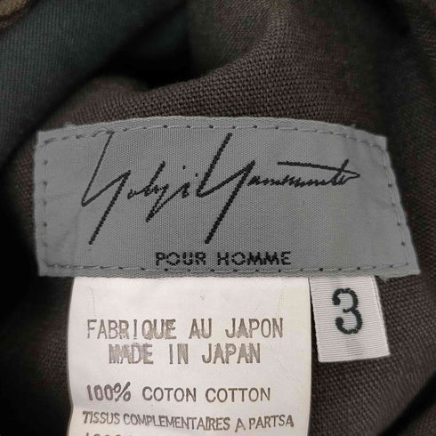 ヨウジヤマモトプールオム Yohji Yamamoto POUR HOMME 91AW ワイドサルエルパンツ メンズ JPN:3
