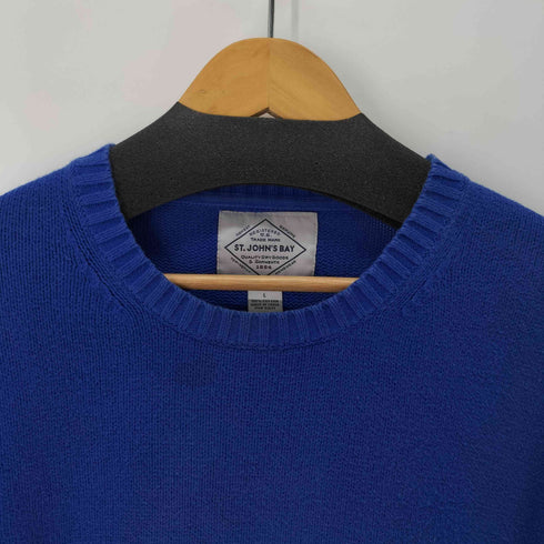 セントジョンズベイ STJOHNS BAY 畦編みL/Sクルーネックリブニット メンズ import:L