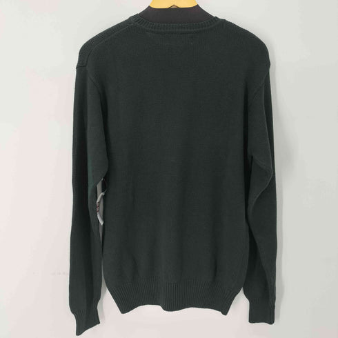 スティーブ バリース STEVE & BARRYS 畦編みL/Sクルーネックリブニット メンズ import:M