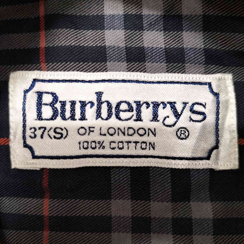 バーバリーズ BURBERRYS 90s ホースロゴ刺繍 ワンポケットBD L/Sチェックシャツ メンズ import:S