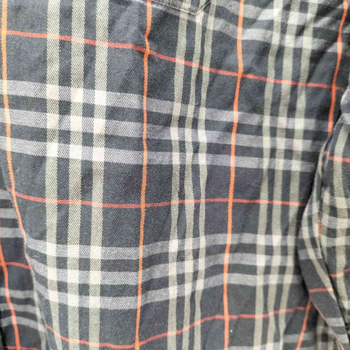 バーバリーズ BURBERRYS 90s ホースロゴ刺繍 ワンポケットBD L/Sチェックシャツ メンズ import:L