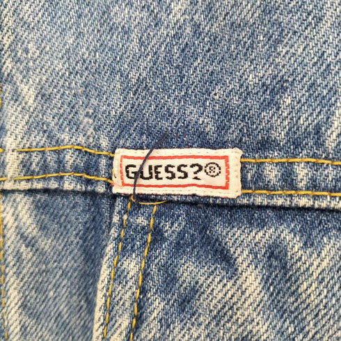 ゲス GUESS 80-90s 香港製 ボックスフィット デニムトラッカージャケット メンズ import:XL