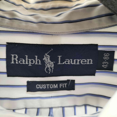 ラルフローレン RALPH LAUREN CUSTOM FIT スモールポニー刺繍 BD L/Sストライプシャツ メンズ 43-86