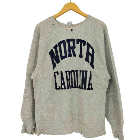 チャンピオン Champion 90S USA製 REVERSE WEAVE 2段 カレッジプリント スウェット メンズ import:L