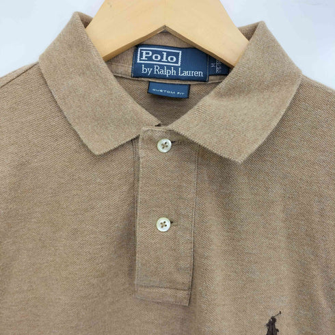 ポロバイラルフローレン Polo by RALPH LAUREN CUSTOM FIT ポニー刺繍 ロングスリーブ ポロシャツ メンズ import:M