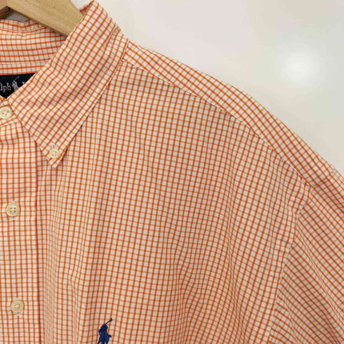 ポロラルフローレン POLO RALPH LAUREN BLAKE ポニー刺繍 ギンガムチェック ボタンダウンシャツ メンズ import:XL
