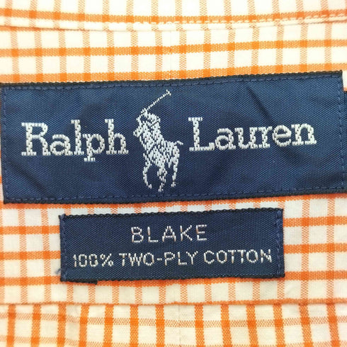 ポロラルフローレン POLO RALPH LAUREN BLAKE ポニー刺繍 ギンガムチェック ボタンダウンシャツ メンズ import:XL