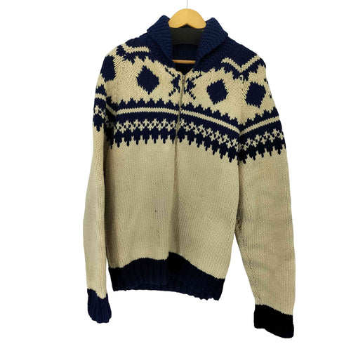 60S LIGHTNINGジップ カウチンニット メンズ