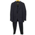 GINZA Global Style STRONG FOLD ウールシルク ストライプ 2Bテーラードジャケット&センタープレススラックス2本 セットアップ メンズ