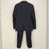 GINZA Global Style STRONG FOLD ウールシルク ストライプ 2Bテーラードジャケット&センタープレススラックス2本 セットアップ メンズ