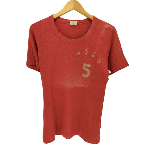 フォーティーファイブアールピーエム 45rpm & アンカー ナンバリング プリントTシャツ レディース JPN:1