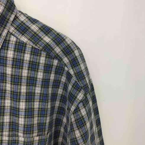 エルエルビーン L.L.Bean チェック柄 コットン ボタンダウン 長袖シャツ メンズ import:L