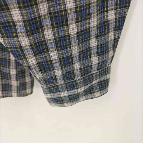 エルエルビーン L.L.Bean チェック柄 コットン ボタンダウン 長袖シャツ メンズ import:L