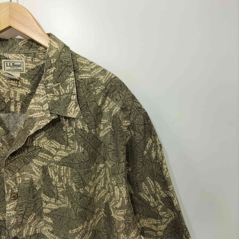 エルエルビーン L.L.Bean ボタニカル柄 オープンカラー アロハシャツ メンズ import:XL