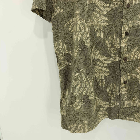 エルエルビーン L.L.Bean ボタニカル柄 オープンカラー アロハシャツ メンズ import:XL