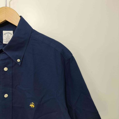ブルックスブラザーズ BROOKS BROTHERS ロゴ刺繍 S/S ボタンダウンシャツ メンズ JPN:M