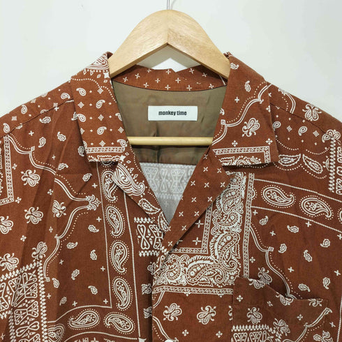モンキータイム MONKEY TIME PAISLEY PRINT OPEN SHT メンズ JPN:L