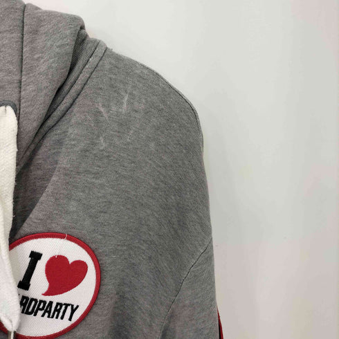 ディーゼル DIESEL y2k ライダース スウェットパーカー ワッペン刺繍 メンズ import:L