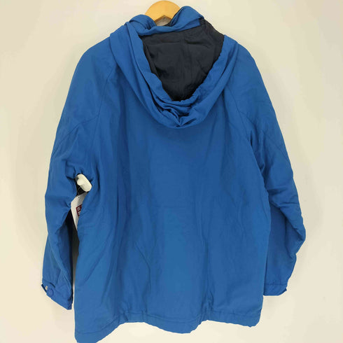 チャップス CHAPS 袖ロゴ 裏地フリース ダブルジップ フーデット スタンドネック ジャケット メンズ import:M