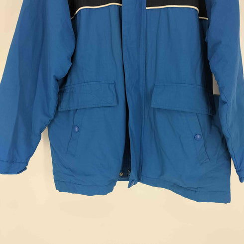 チャップス CHAPS 袖ロゴ 裏地フリース ダブルジップ フーデット スタンドネック ジャケット メンズ import:M