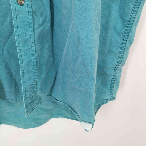 ダックヘッド Duck Head 80-90S USA製 ロゴ刺繍 ボタンダウン ワーク S/S シャツ メンズ import:XL