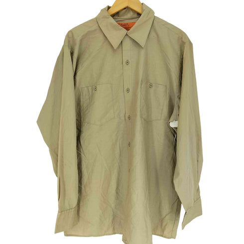 ユニバーサルオーバーオール UNIVERSAL OVERALL USA製 DURABLE PRESS フラップポケット L/S レギュラーカラー シャツ メンズ import:XL