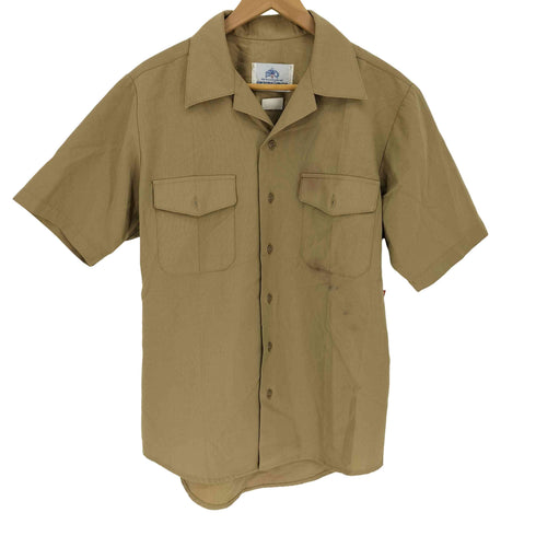 ユーエスアーミー U.S. ARMY DSCP OUARTERDECK COLLECTION フラップポケット 開襟 S/S シャツ メンズ import:M