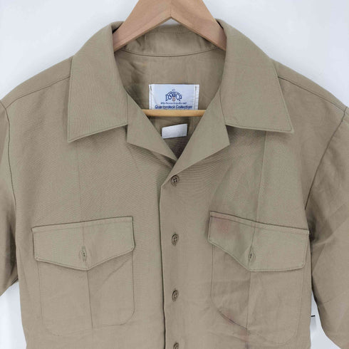 ユーエスアーミー U.S. ARMY DSCP OUARTERDECK COLLECTION フラップポケット 開襟 S/S シャツ メンズ import:M