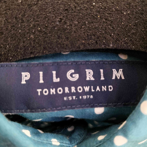 トゥモローランドピリグリム TOMORROWLAND PILGRIM コットンシルク レギュラーカラードットシャツ メンズ JPN:M