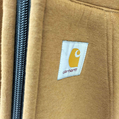 カーハート Carhartt ベロア裏地 ジップアップ パーカー メンズ XXL