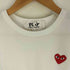 プレイコムデギャルソン PLAY COMME des GARCONS ビッグ ハート プリント ワンポイント 刺繍 クルーネック Tシャツ メンズ JPN:L