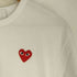 プレイコムデギャルソン PLAY COMME des GARCONS ビッグ ハート プリント ワンポイント 刺繍 クルーネック Tシャツ メンズ JPN:L