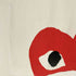 プレイコムデギャルソン PLAY COMME des GARCONS ビッグ ハート プリント ワンポイント 刺繍 クルーネック Tシャツ メンズ JPN:L
