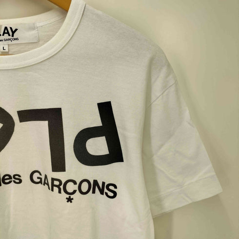 プレイコムデギャルソン PLAY COMME des GARCONS AD2019 フロント ハート ロゴ プリント S/S クルーネック Tシャツ メンズ JPN:L