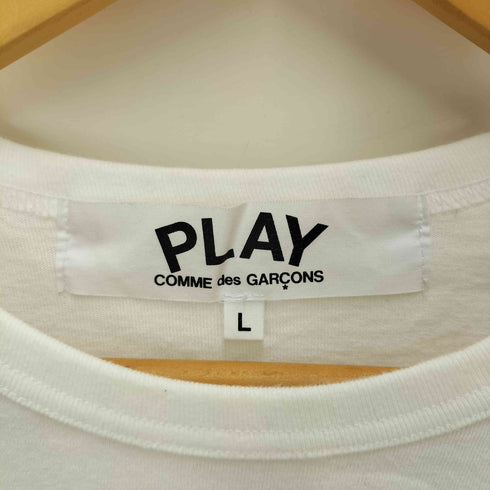 プレイコムデギャルソン PLAY COMME des GARCONS AD2019 フロント ハート ロゴ プリント S/S クルーネック Tシャツ メンズ JPN:L