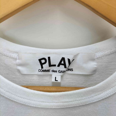 プレイコムデギャルソン PLAY COMME des GARCONS AD2017 ハート プリント ワンポイント 刺繍 S/S クルーネック Tシャツ メンズ JPN:L