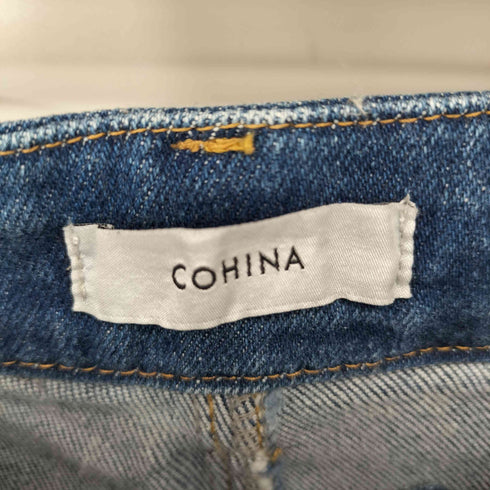 コヒナ COHINA DENIM セミワイドストレート レディース short-M