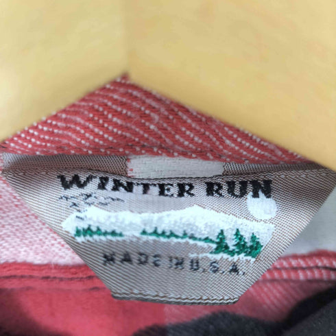 WINTERRUN 80-90S USA製 チェックネルシャツ メンズ