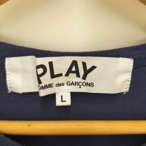 プレイコムデギャルソン PLAY COMME des GARCONS AD2018 ビッグ ハート プリント ワンポイント 刺繍 S/S クルーネック Tシャツ メンズ JPN:L